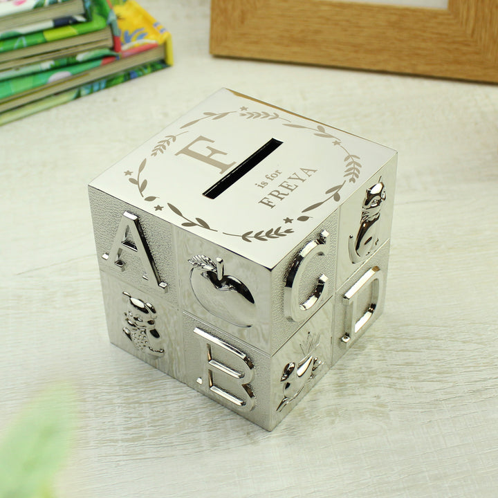 Buy Personalised Initial ABC Money Box available now at www.giftsfinder.co.uk