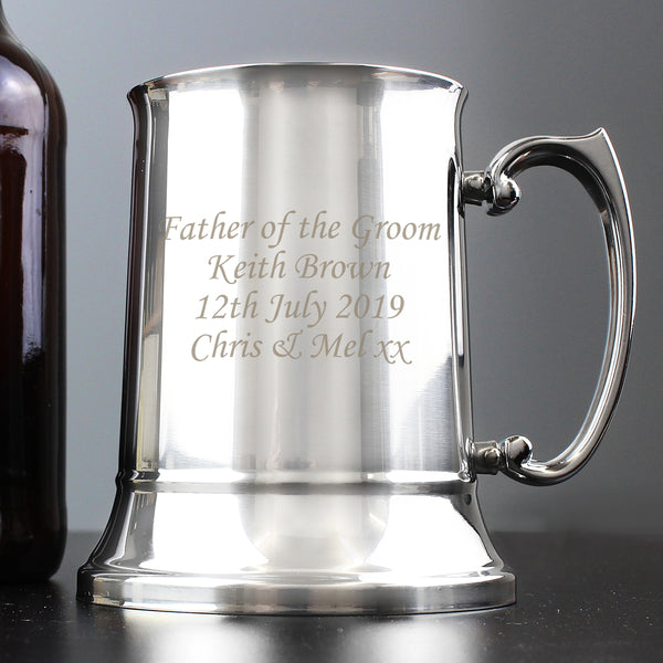 Personalised Stainless Steel Tankard in gift category Personalised Tankards