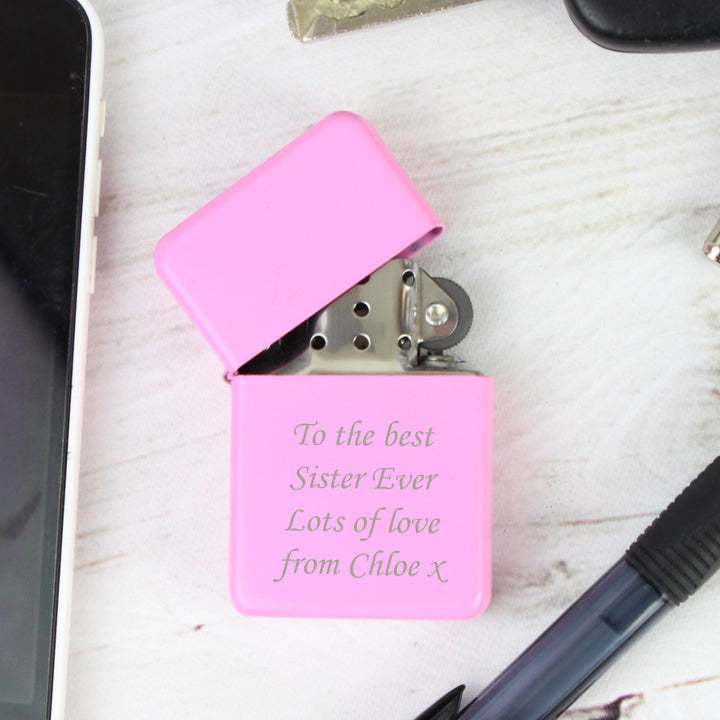 Buy Personalised Pink Lighter at www.giftsfinder.co.uk