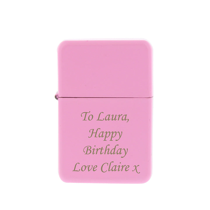 Buy Personalised Pink Lighter at www.giftsfinder.co.uk