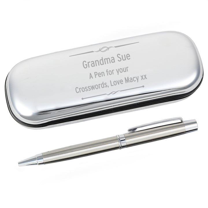 Personalised Scroll Pen and Box Set in gift category Personalised Pen & Pencil Gifts