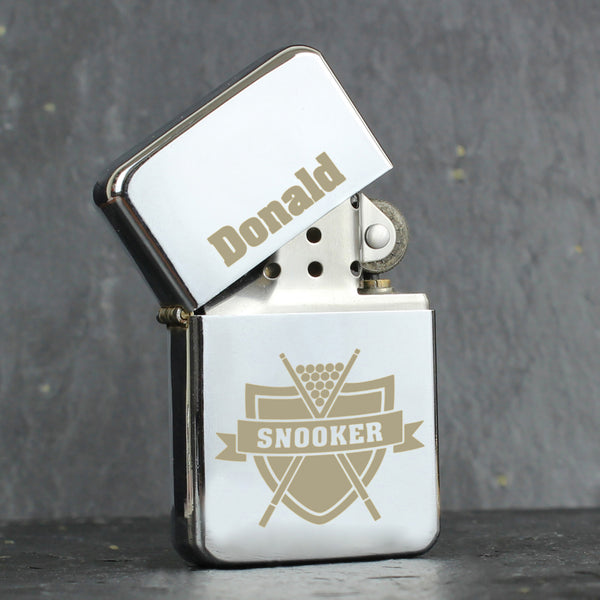 Personalised Snooker Lighter in gift category Personalised Lighters