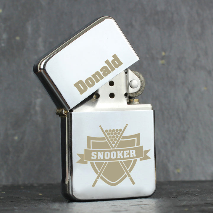 Personalised Snooker Lighter - part of the Gifts Finder Personalised Lighters collection