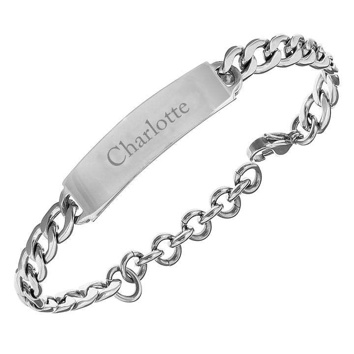 Personalised Stainless Steel Unisex Bracelet in gift category Bracelets