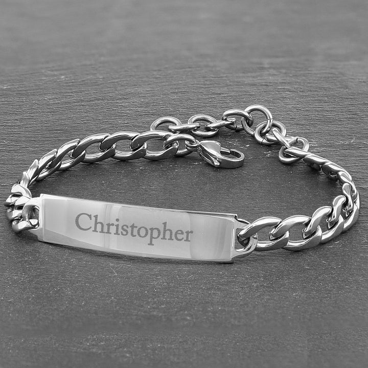 Personalised Stainless Steel Unisex Bracelet in gift category Bracelets