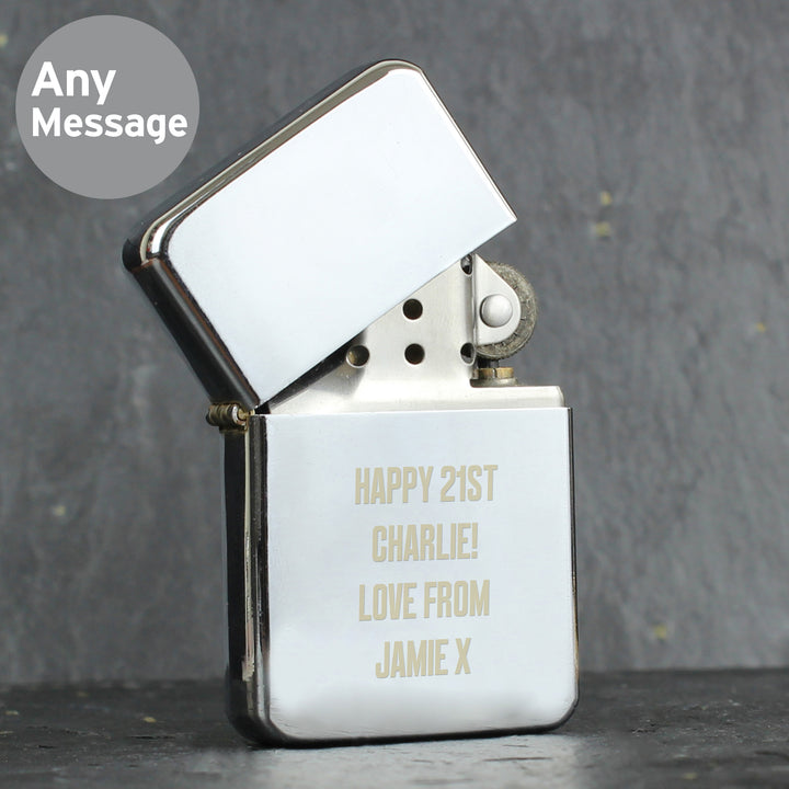 Buy Personalised Bold Font Lighter at www.giftsfinder.co.uk