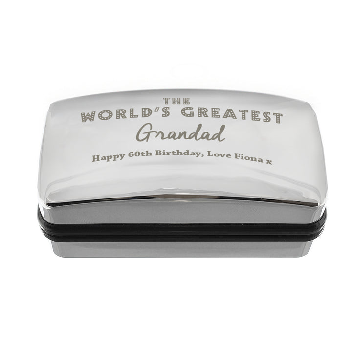 Buy Personalised 'The World's Greatest' Cufflink Box at www.giftsfinder.co.uk