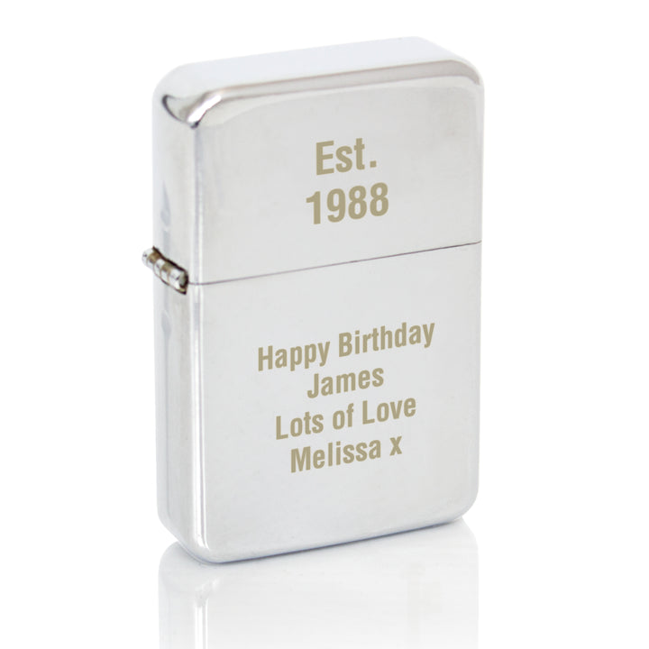 Buy Personalised Silver Lighter at www.giftsfinder.co.uk