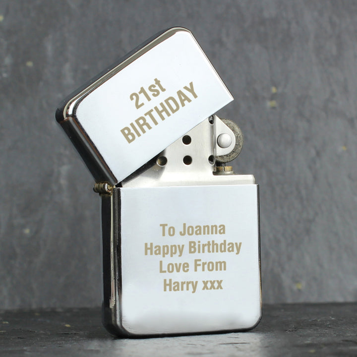 Buy Personalised Silver Lighter at www.giftsfinder.co.uk