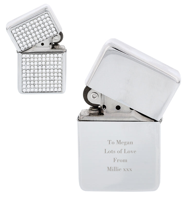 Buy Personalised Any Message Diamante Lighter at www.giftsfinder.co.uk