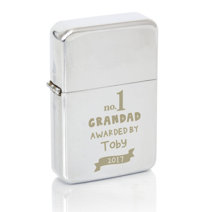 Buy Personalised No.1 Awarded By Silver Lighter at www.giftsfinder.co.uk