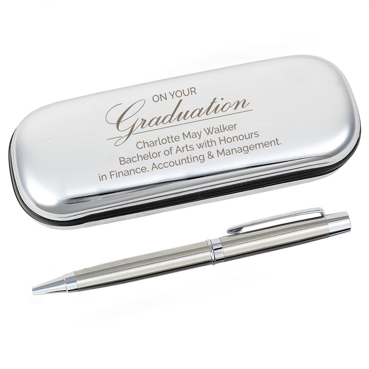 Buy Personalised Graduation Pen and Box Set at www.giftsfinder.co.uk