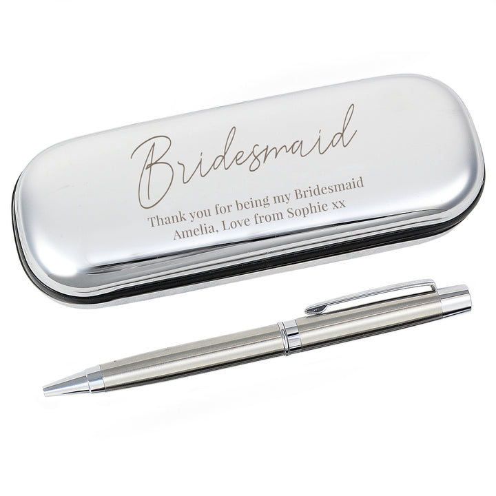 Buy Personalised Free Text Pen and Box Set at www.giftsfinder.co.uk