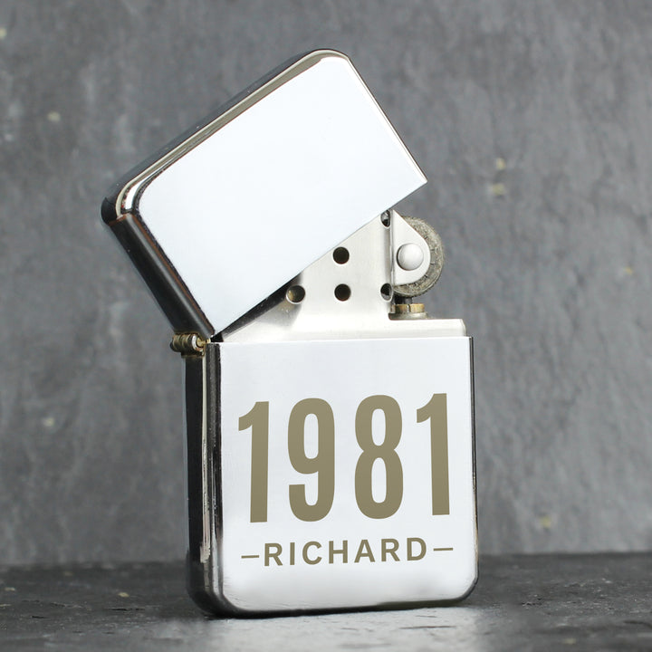 Buy Personalised Date & Name Lighter - Father's Day gift available now at www.giftsfinder.co.uk