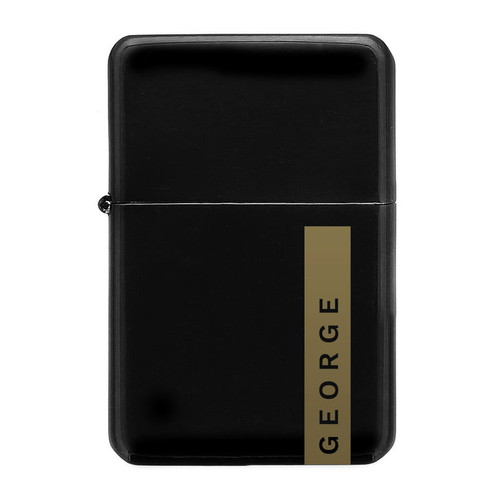 Buy Personalised Name Only Black Lighter at www.giftsfinder.co.uk