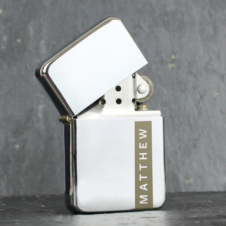 Buy Personalised Name Only Lighter - Father's Day gift at www.giftsfinder.co.uk