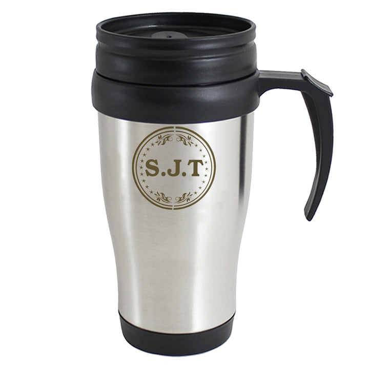 Personalised Monogram Travel Mug - part of the Gifts Finder Personalised Mugs collection