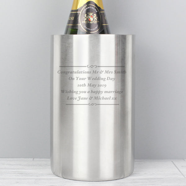 Buy Personalised Any Message Wine Cooler available now at www.giftsfinder.co.uk