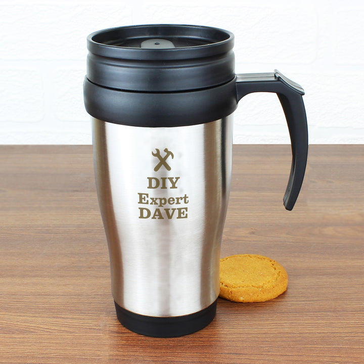 Personalised Man At Work Travel Mug - part of the Gifts Finder Personalised Mugs collection