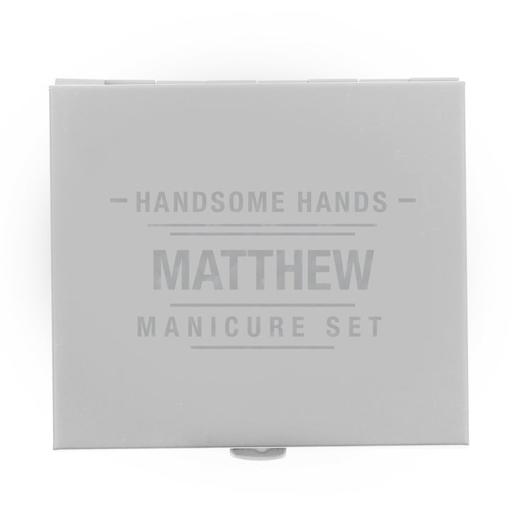 Personalised Handsome Hands Manicure Set - part of the Gifts Finder Personalised Manicure Sets collection