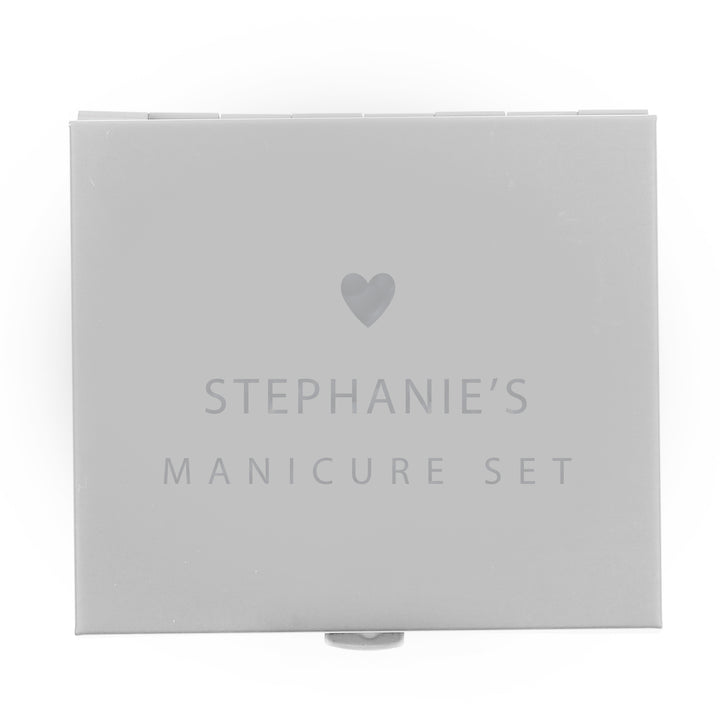 Buy Personalised Heart Manicure Set available now at www.giftsfinder.co.uk