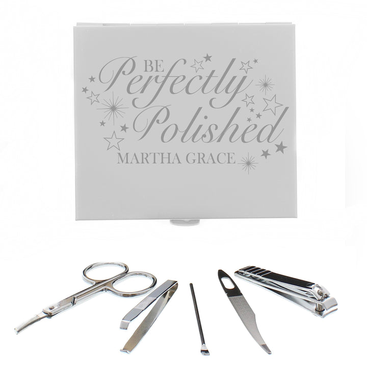 Buy Personalised Perfectly Polished Manicure Set at www.giftsfinder.co.uk