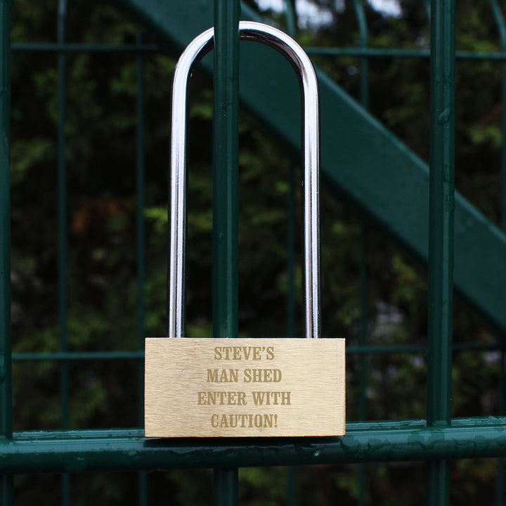 Buy Personalised Any Message Padlock at www.giftsfinder.co.uk