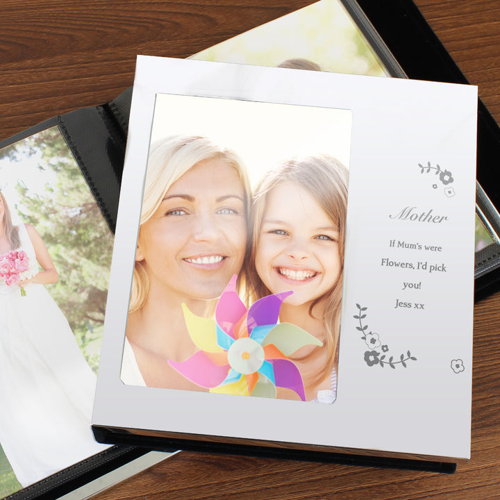 Buy Personalised Vintage Floral 4x6 Photo Frame Album at www.giftsfinder.co.uk