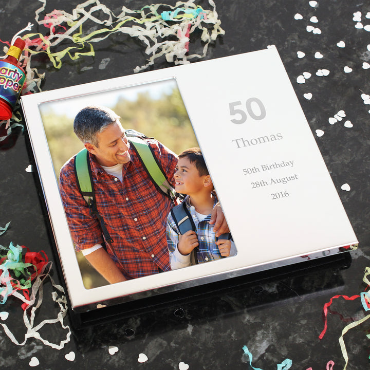 Buy Personalised Big Numbers 4x6 Photo Frame Album at www.giftsfinder.co.uk