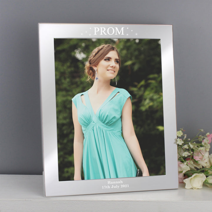 Buy Personalised Prom Night 8x10 Silver Photo Frame at www.giftsfinder.co.uk