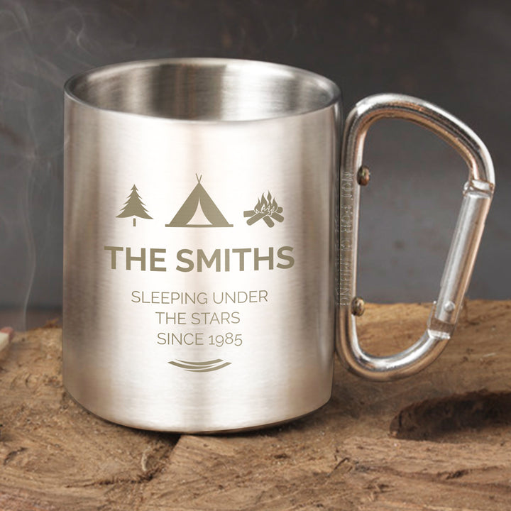 Buy Personalised 'Wilderness Wanderer' Stainless Steel Mug at www.giftsfinder.co.uk