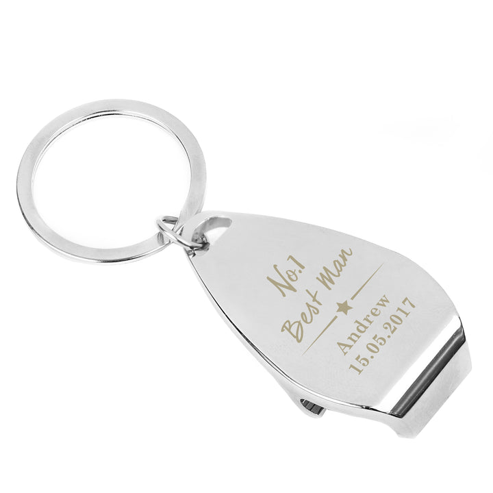 Personalised No.1 Bottle Opener Keyring - part of the Gifts Finder Personalised Keyrings collection