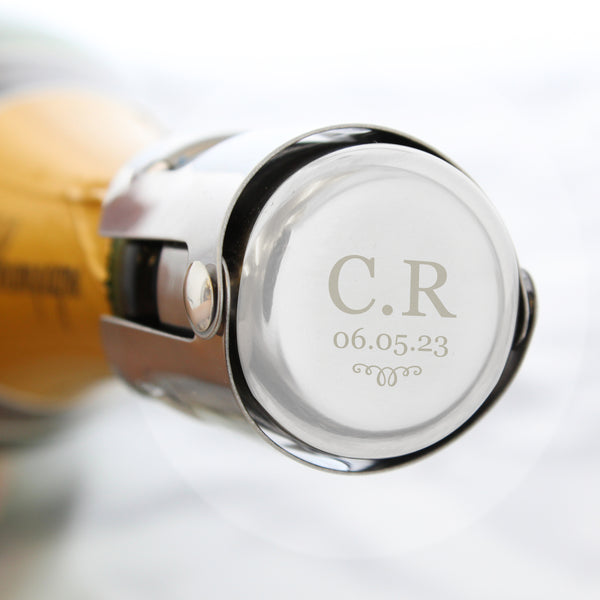 Buy Personalised Monogram Bottle Stopper at www.giftsfinder.co.uk