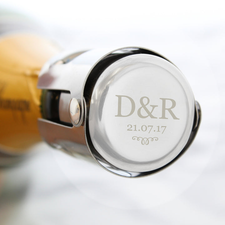 Personalised Monogram Bottle Stopper - part of the Gifts Finder Personalised Wine Stoppers collection