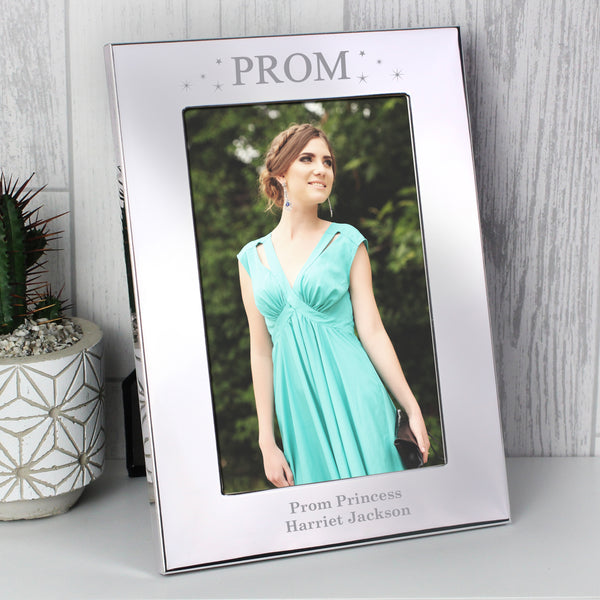 Buy Personalised Prom Night 4x6 Silver Photo Frame at www.giftsfinder.co.uk