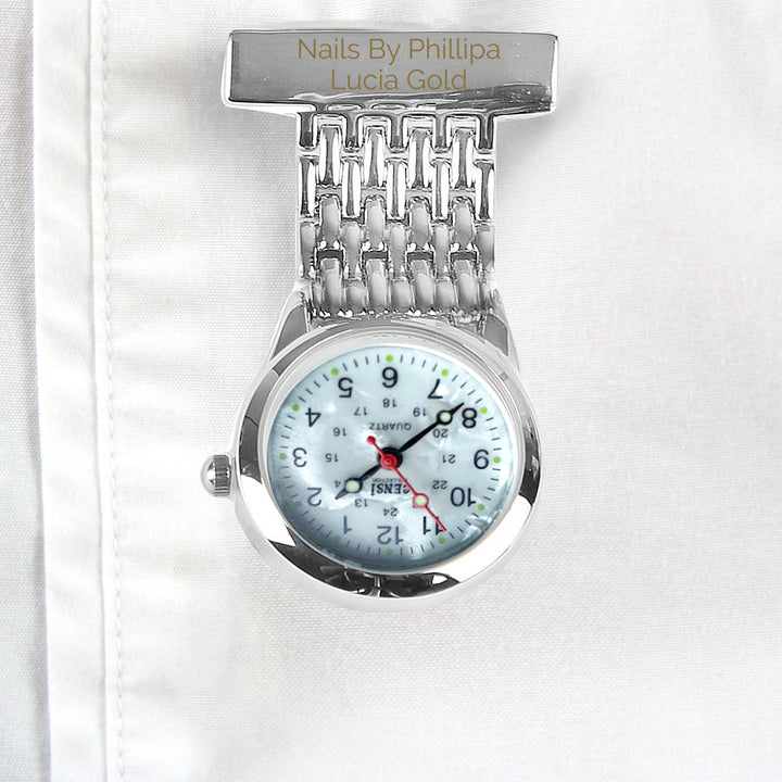 Buy Personalised Nurse's Fob Watch at www.giftsfinder.co.uk