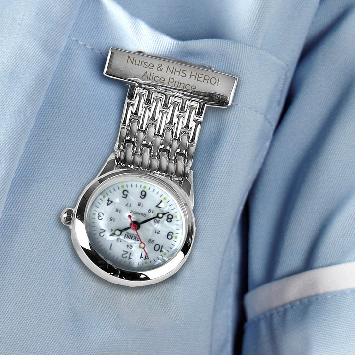 Buy Personalised Nurse's Fob Watch at www.giftsfinder.co.uk