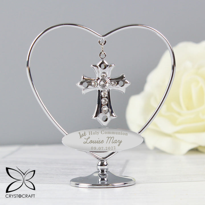 Buy Personalised 1st Holy Communion Crystocraft Cross available now at www.giftsfinder.co.uk