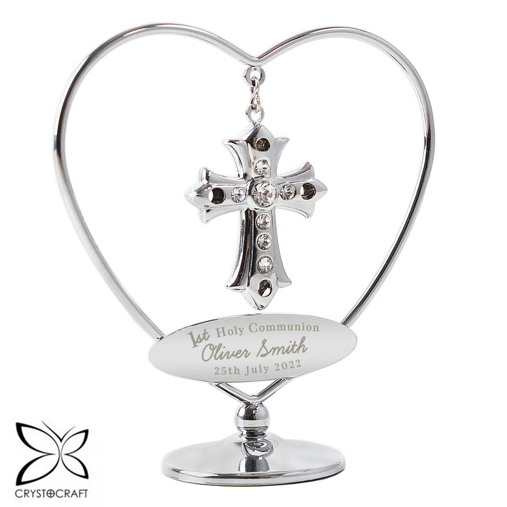 Buy Personalised 1st Holy Communion Crystocraft Cross available now at www.giftsfinder.co.uk