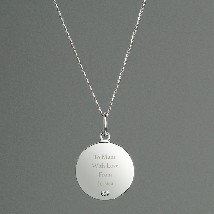 Buy Personalised Sterling Silver & 9ct Gold St. Christopher Necklace at www.giftsfinder.co.uk