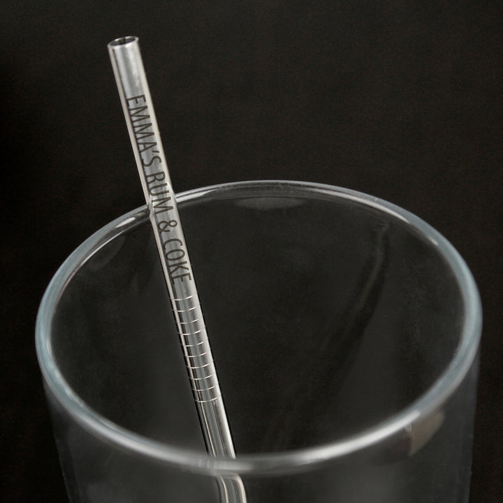 Buy Personalised Reusable Eco Steel Straw at www.giftsfinder.co.uk