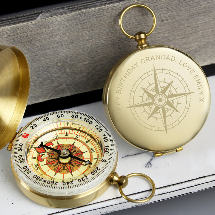 Buy Personalised Keepsake Compass at www.giftsfinder.co.uk