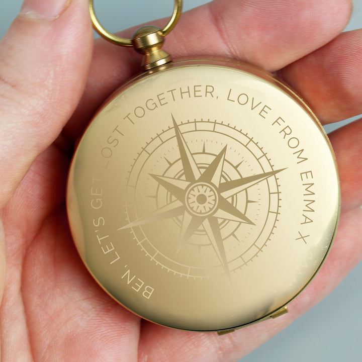 Buy Personalised Keepsake Compass at www.giftsfinder.co.uk