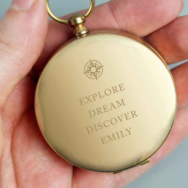 Buy Personalised Free Text Keepsake Compass at www.giftsfinder.co.uk