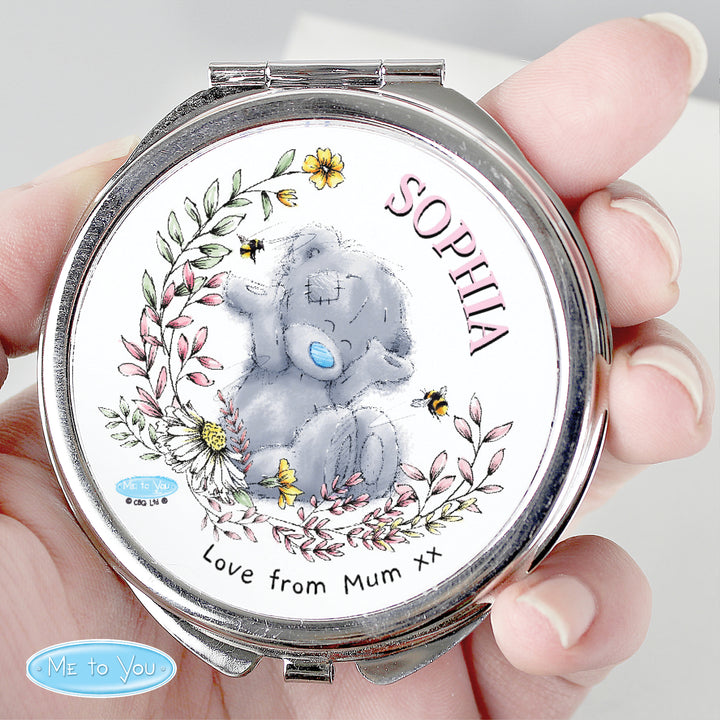 Personalised Me To You Bees Compact Mirror - part of the Gifts Finder Personalised Compact Mirrors collection