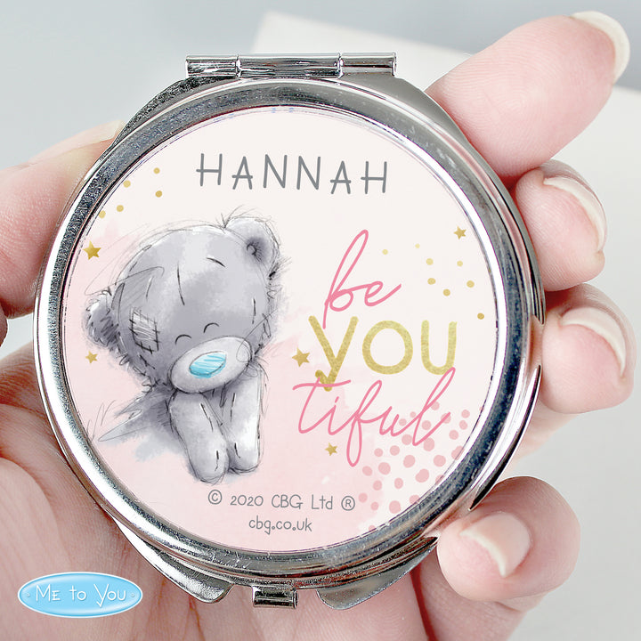 Personalised Me To You Be-You-Tiful Compact Mirror - part of the Gifts Finder Personalised Compact Mirrors collection