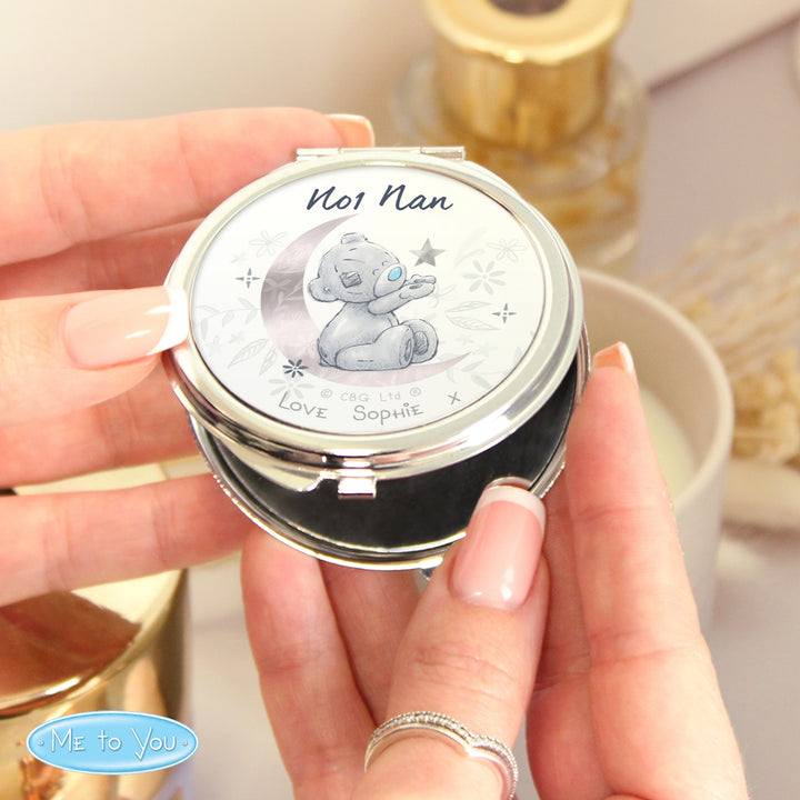 Buy Personalised Moon & Stars Me To You Compact Mirror at www.giftsfinder.co.uk