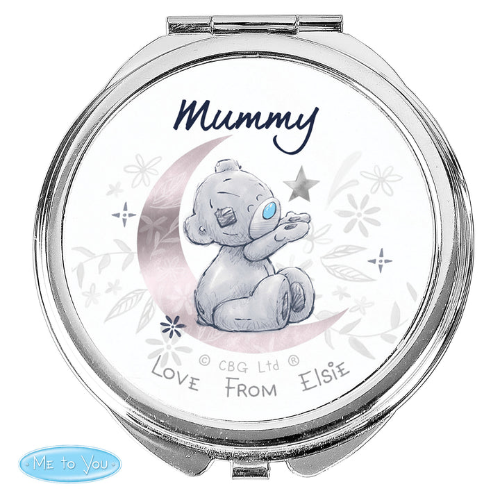 Buy Personalised Moon & Stars Me To You Compact Mirror at www.giftsfinder.co.uk