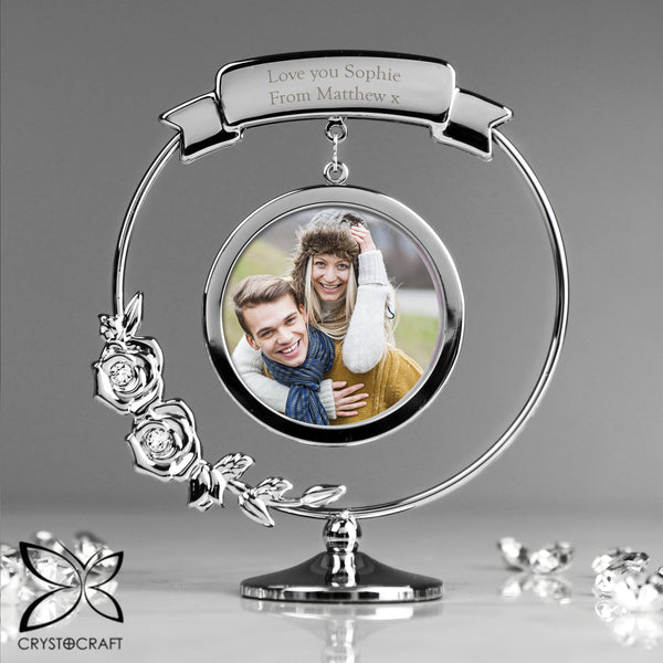 Buy Personalised Crystocraft Photo Frame Ornament available now at www.giftsfinder.co.uk