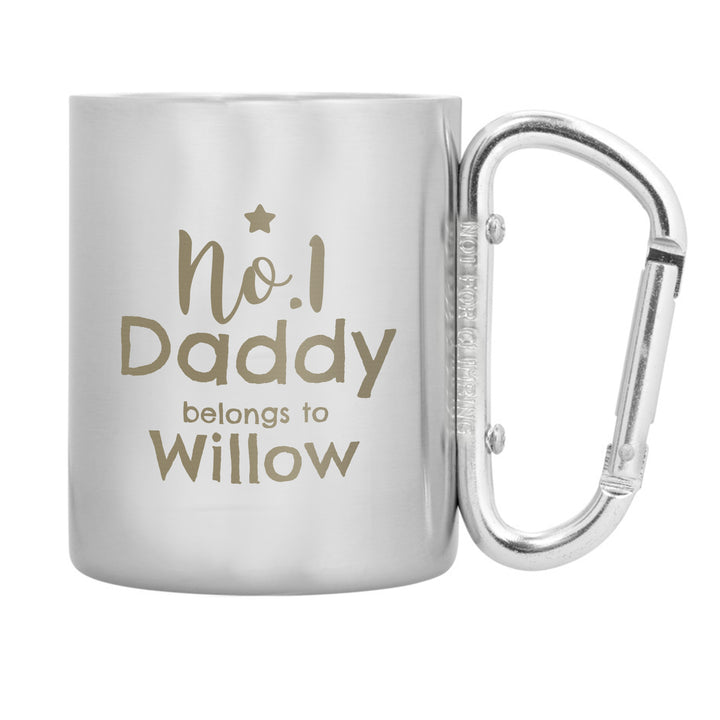 Personalised No.1 Daddy Stainless Steel Mug - part of the Gifts Finder Personalised Mugs collection